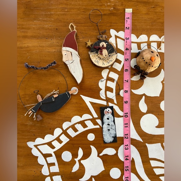 Ornament Lot (5) Vintage- Primitive- Rustic 🎄 - Picture 3 of 10